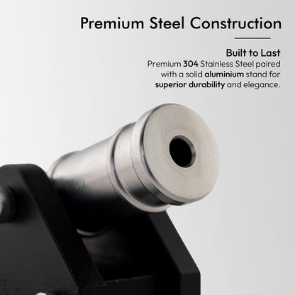 SPARTAN-X Mini Desktop Metal Cannon with 50 Steel Balls (Black Edition) – Stainless Steel Decorative Showpiece